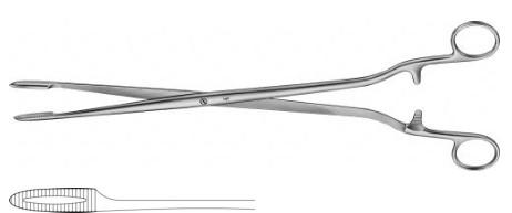 КОРНЦАНГ ДЛЯ ТАМПОНІВ/ПЕРЕВ'ЯЗКИ СІМС-МАЙЄР, ПРЯМИЙ, 350 ММ